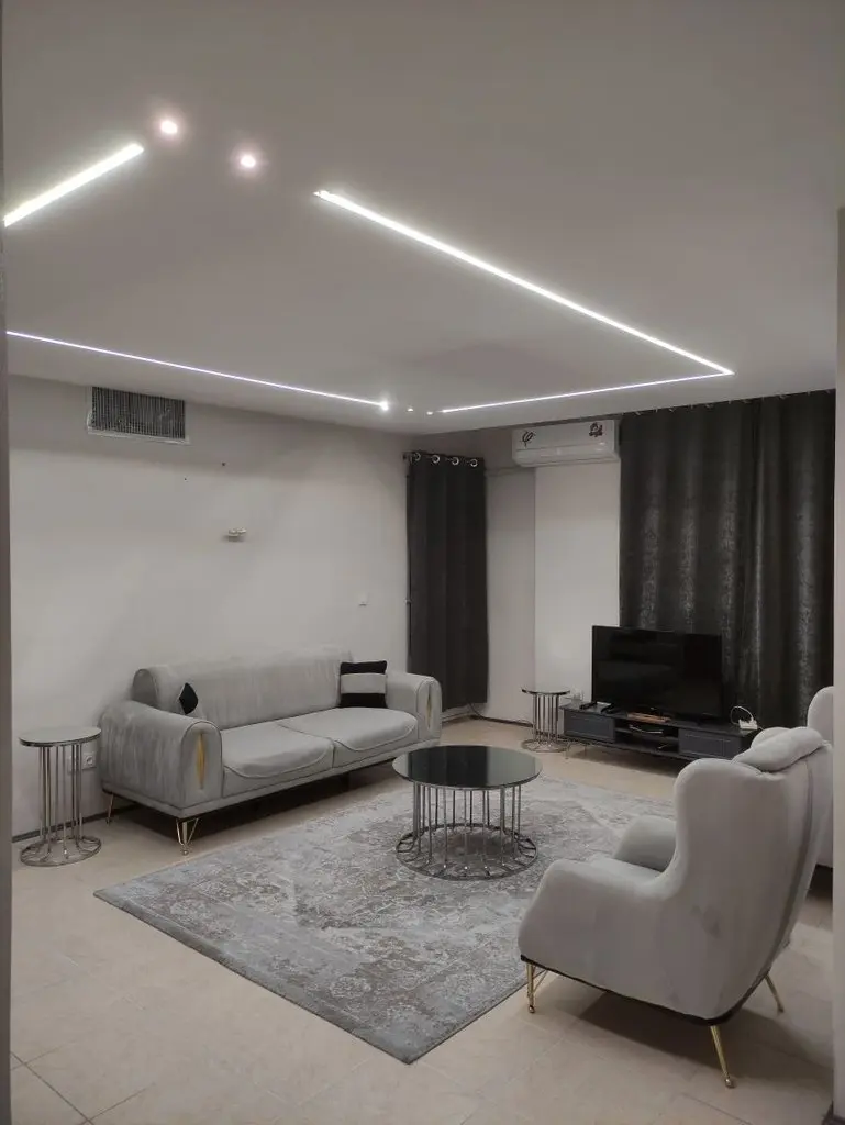 آپارتمان دوخوابه خاکستری