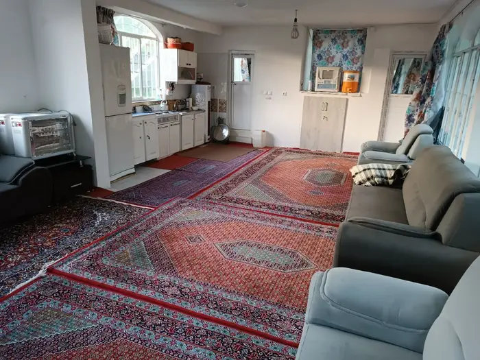 ویلا یک خوابه استخردار باغ پارادایس - پذیرایی و اشپزخانه