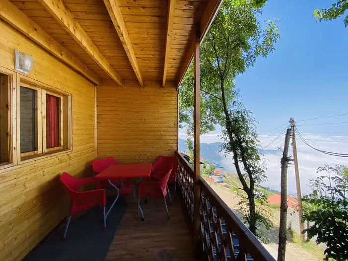 خانه چوبی ون واحد ۱ - تراس