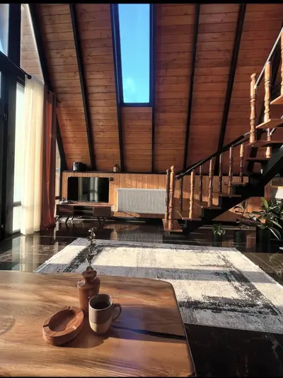 کلبه دوخوابه استخردار آبگرم مریجان