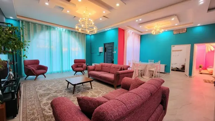 ویلا دوخوابه استخردار آبگرم روستایی نارون