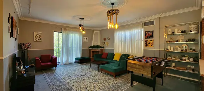 ویلا دوخوابه استخردار آبگرم دورهمی - سالن پذیرایی