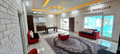 ویلا دوخوابه استخردار آبگرم درختی گلها