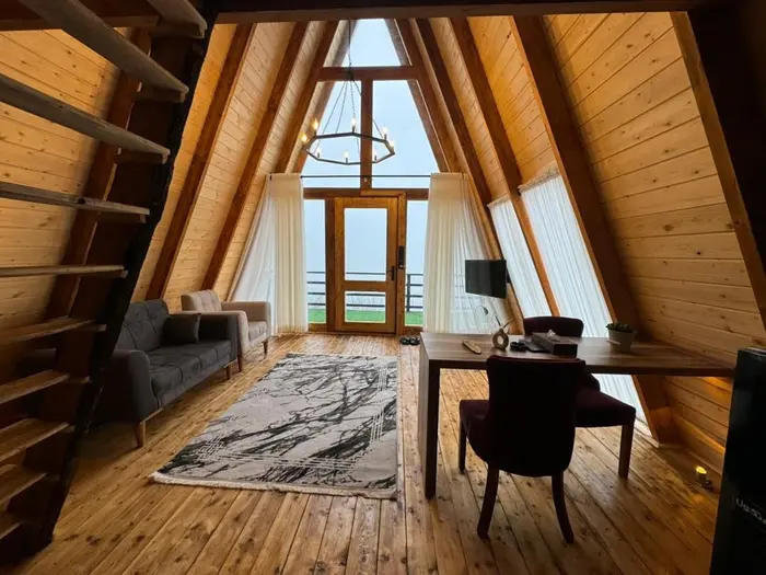 کلبه یک خوابه جنگلی جکوزی دار آلفا