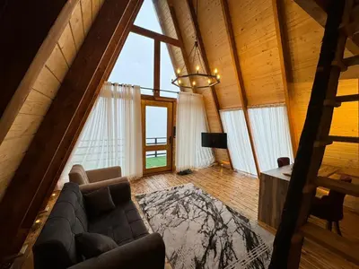 کلبه یک خوابه جنگلی جکوزی دار آلفا