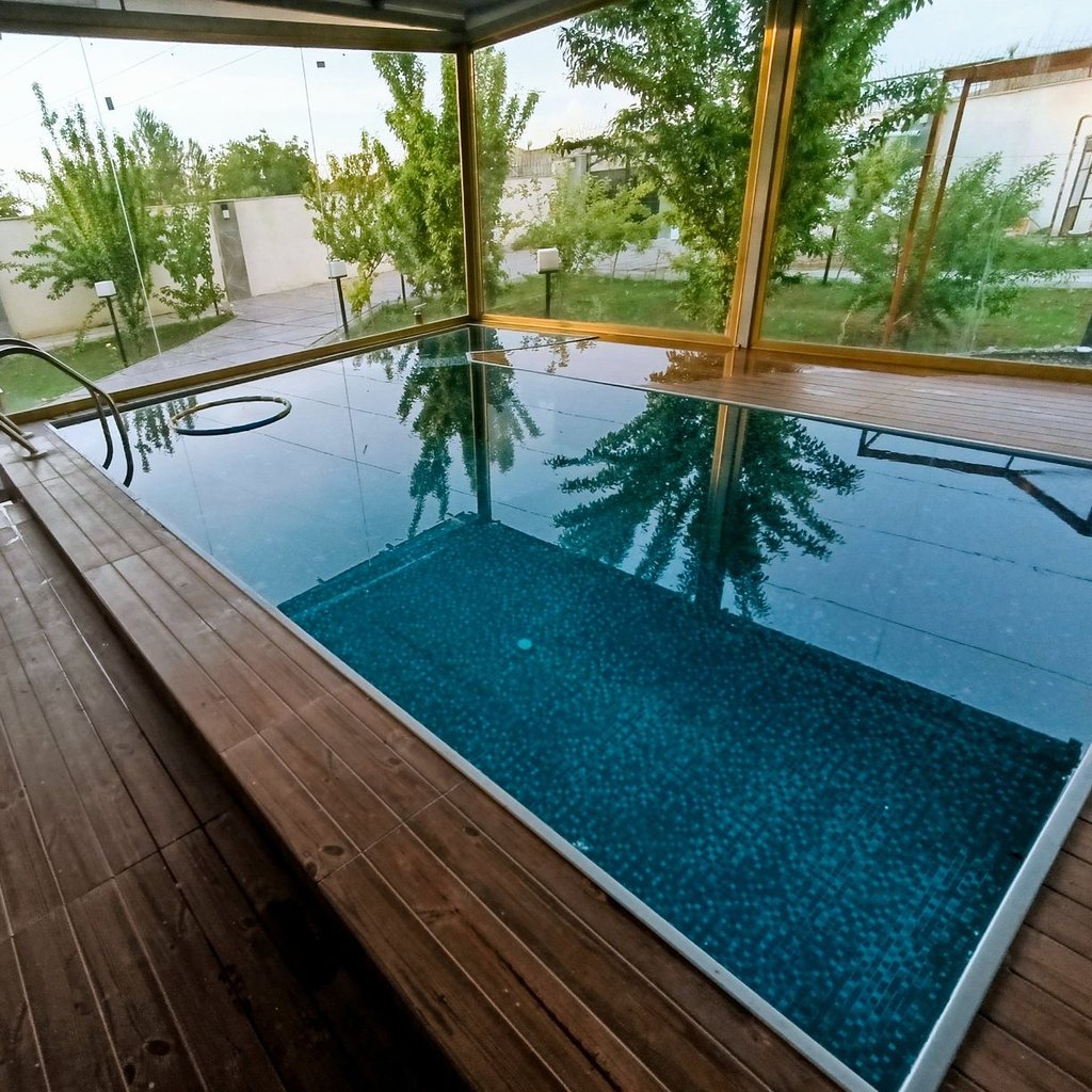 ویلا دوخوابه استخردار آبگرم باغ بیشه