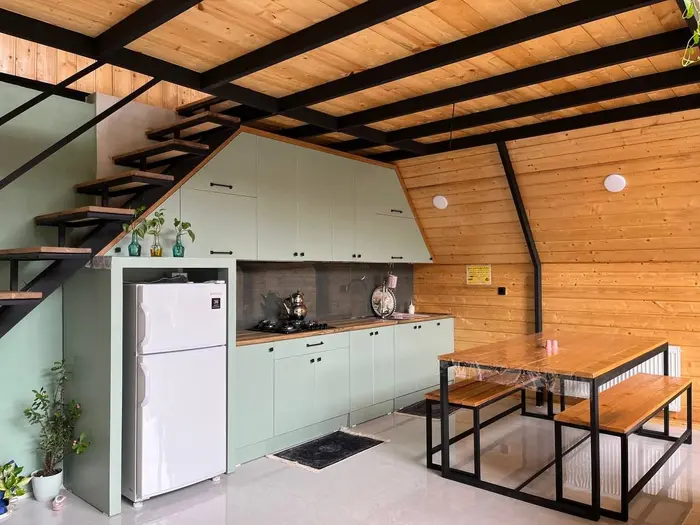 کلبه دوخوابه سوئیسی میرمحله - آشپزخانه 