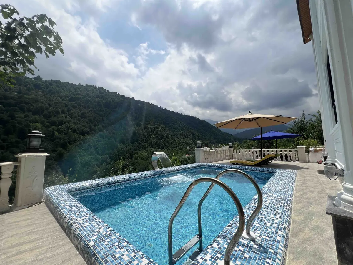 ویلا دوخوابه جنگلی استخردار آبگرم آرشام - انتخاب عنوان تصویر