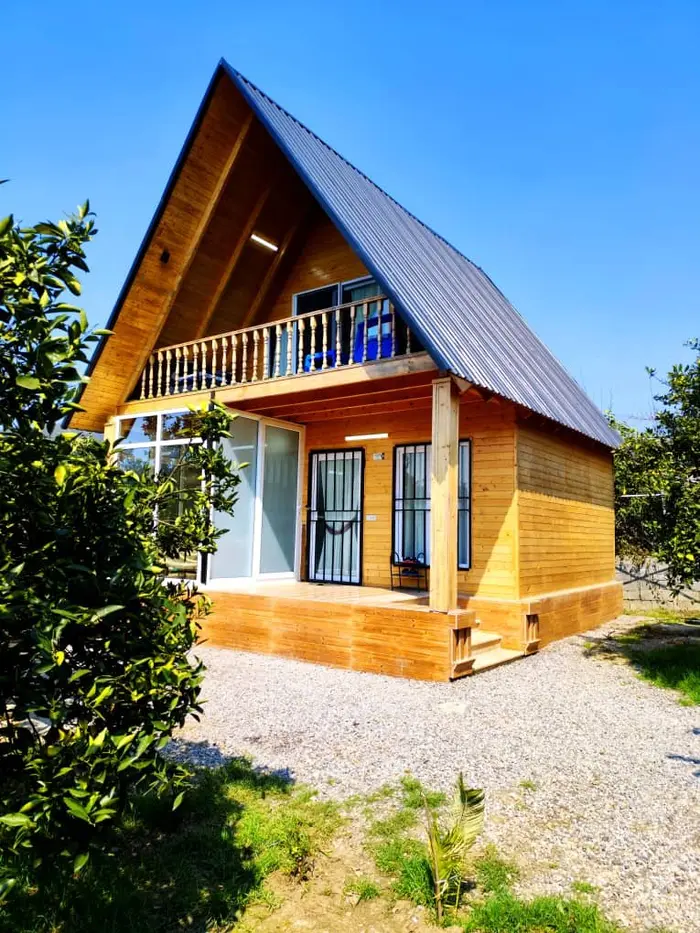 کلبه یک خوابه جکوزی دار پاپلی