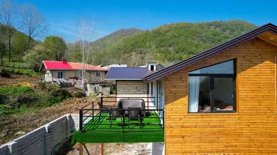 کلبه سه خوابه دوبلکس جنگلی چوبی نیلاش