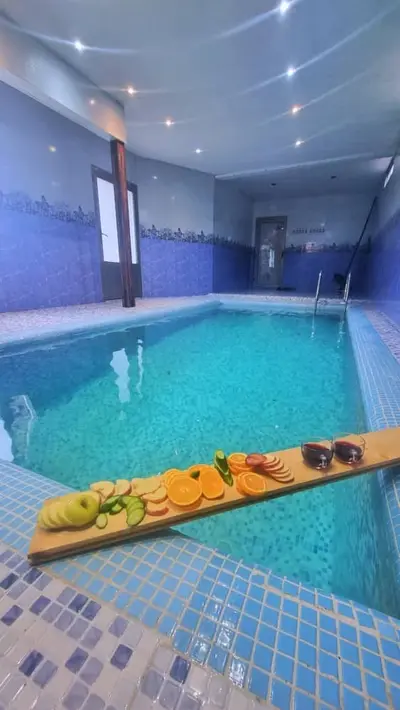 کلبه چهارخوابه استخردار آبگرم هفت آبشار لپور