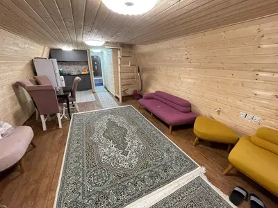 کلبه دوخوابه سوئیسی استخردار آبگرم ماهان 2