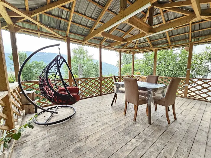 ویلا دوخوابه جنگلی استخردار آبگرم ولنگا - آلاچیق