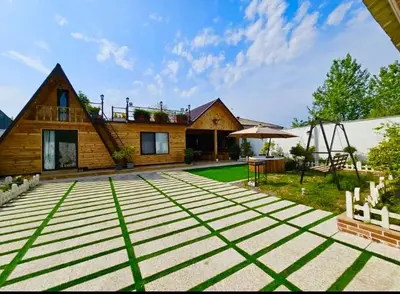 کلبه دوخوابه سوئیسی جکوزی دار پس ویشه