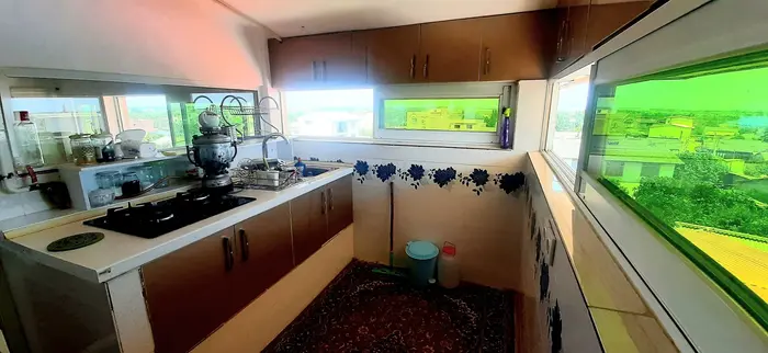 آپارتمان یک خوابه عمارت پدر 3 - آشپز خونه کلاسیک 