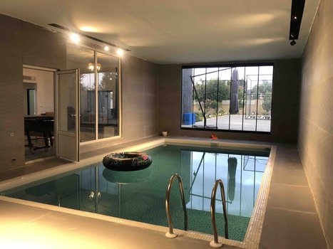 ویلا باغ ویلا اجاره ای با استخر سرپوشیده - استخر ویلا