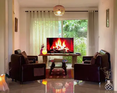 ویلا سه خوابه جنگلی خانه باغ