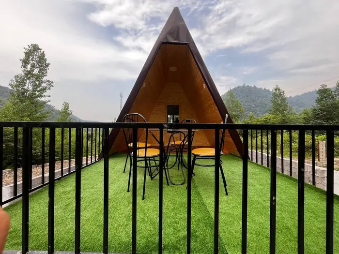 کلبه یک خوابه جنگلی جکوزی دار فرید