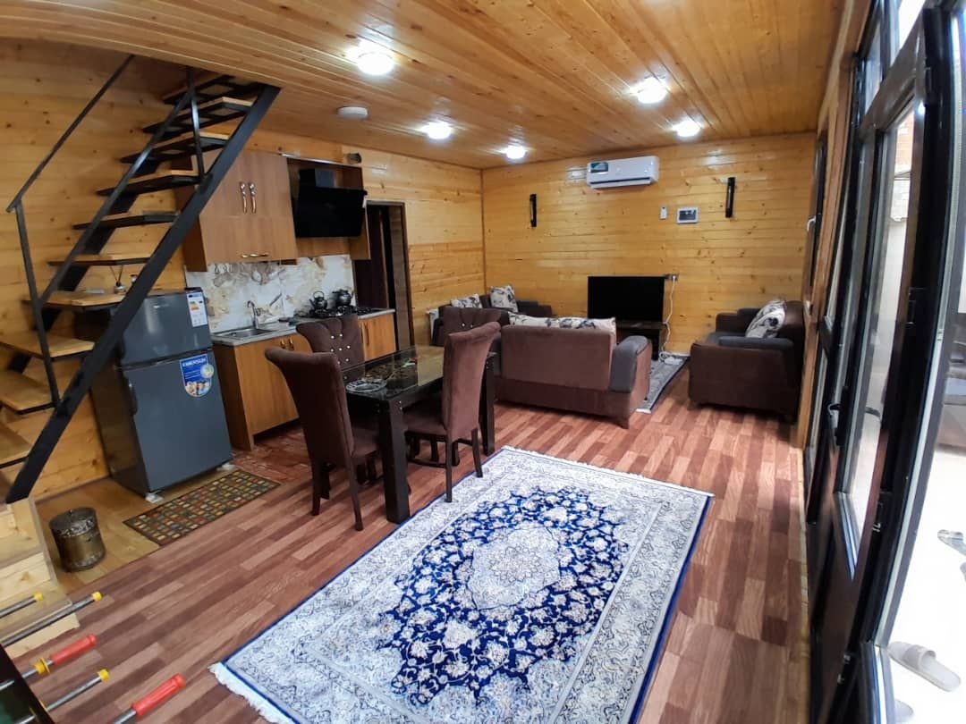 کلبه دوخوابه استخردارآبگرم بهترین