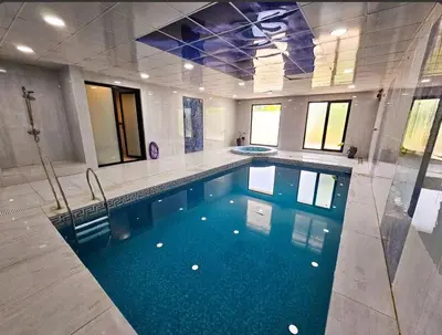 کلبه دوخوابه استخردار آبگرم ایران زمین