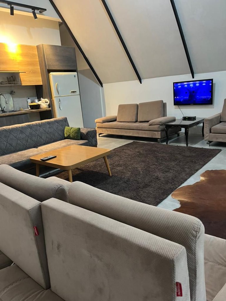 کلبه دوخوابه سوئیسی کنار رود