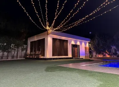 ویلا یک خوابه استخردار آبگرم باغچه آرا