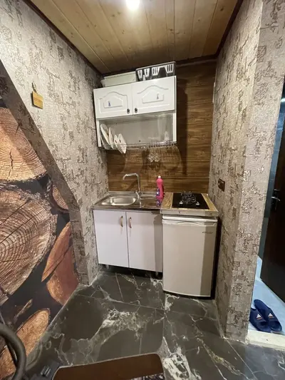 کلبه دوخوابه سوییسی سبز