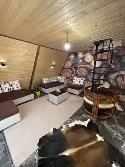 کلبه دوخوابه سوییسی سبز