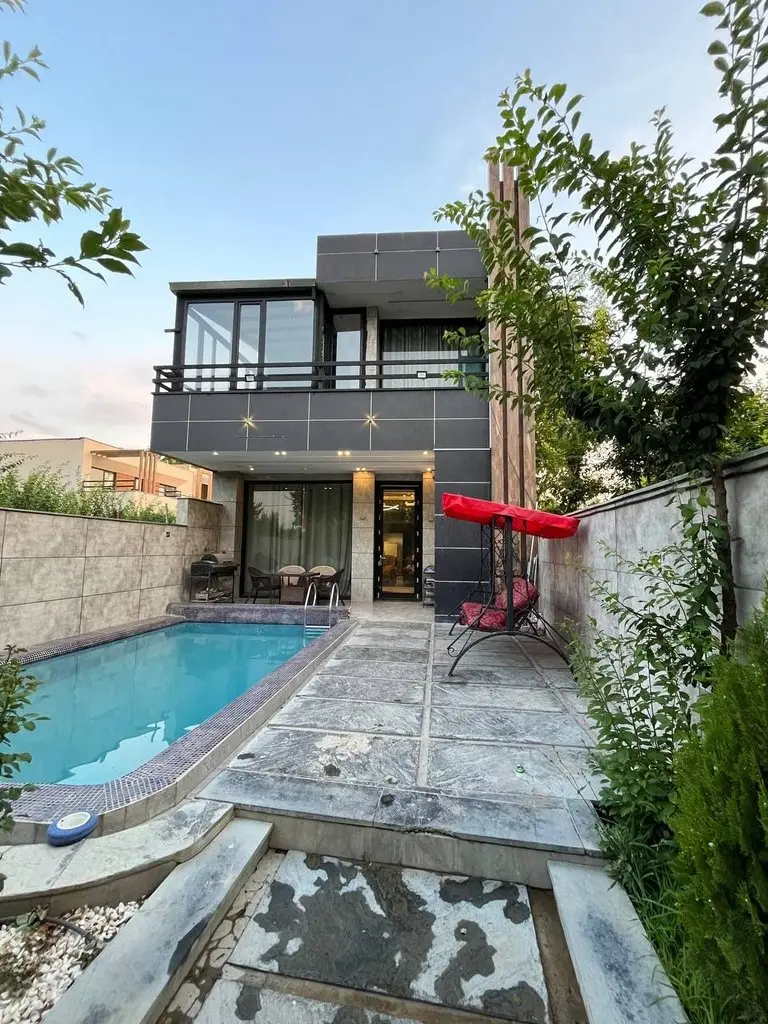 ویلا دوخوابه دوبلکس استخردار آبگرم عباس آباد