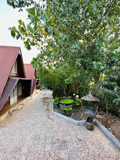 کلبه دوخوابه چوبی نوین