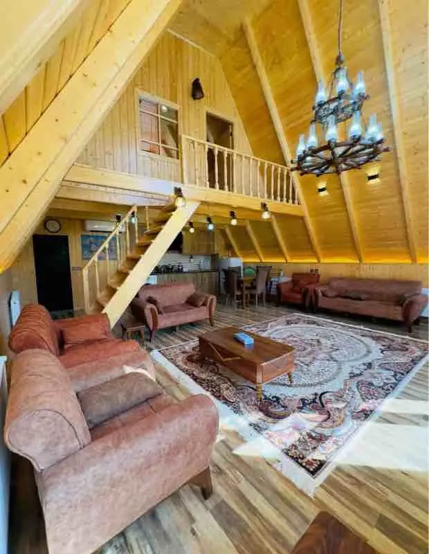 کلبه دوخوابه استخردار آبگرم طاووس - انتخاب عنوان تصویر