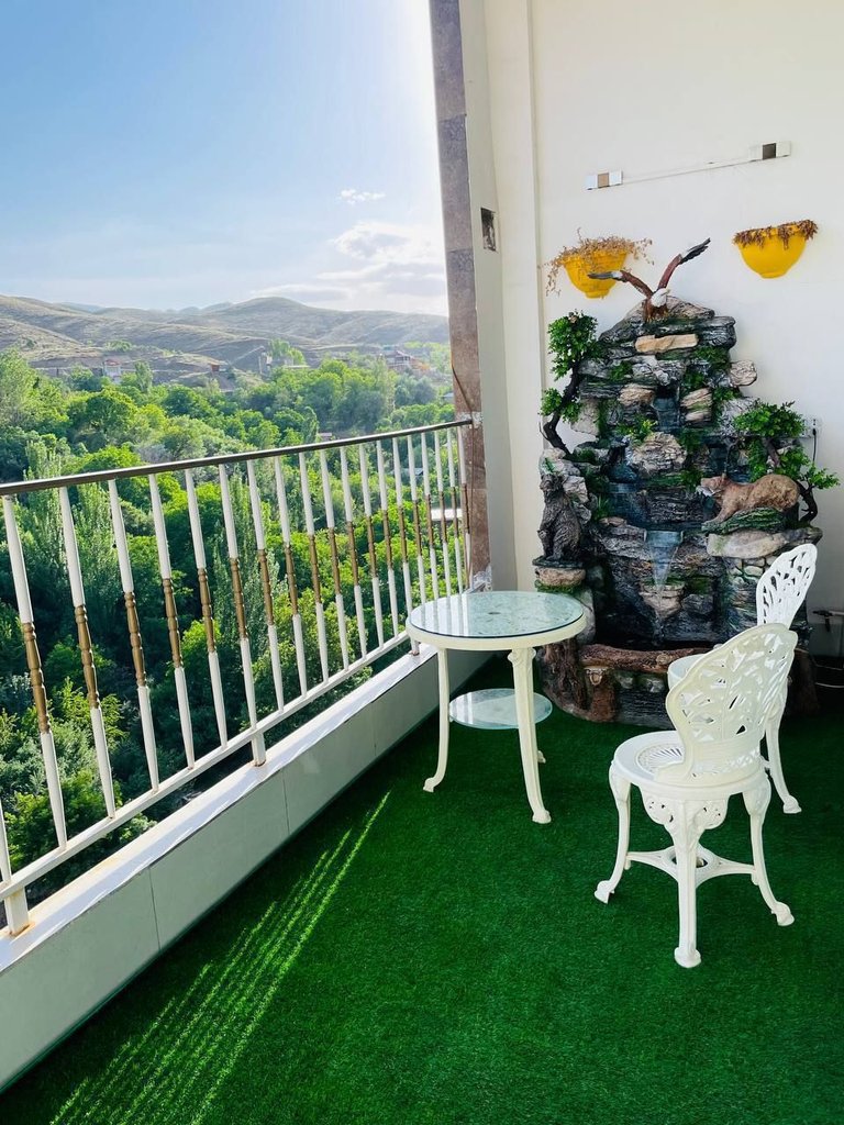 آپارتمان یک خوابه شاندیز 2 - عکس تراس 