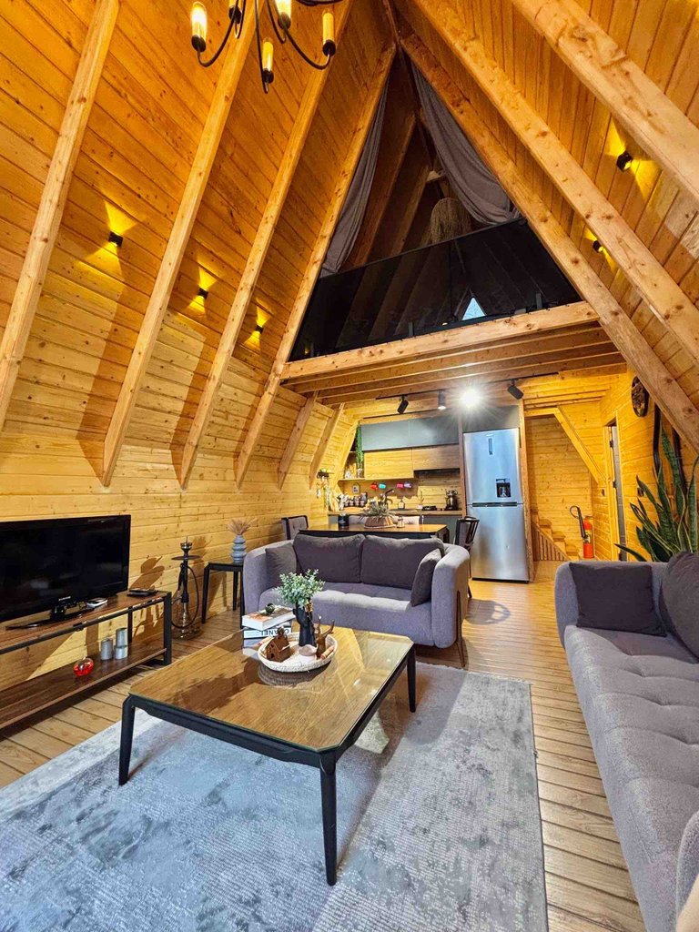 کلبه دوخوابه سوئیسی استخردار آبگرم گل آقا - انتخاب عنوان تصویر