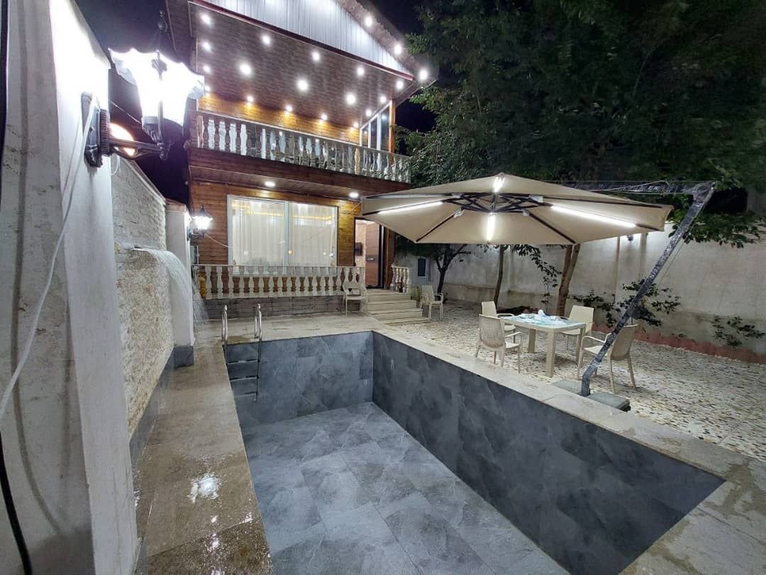 ویلا دوخوابه دوبلکس جنگلی استخردار ساسان