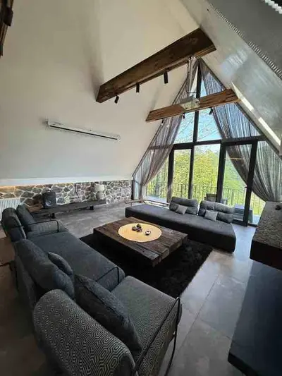 کلبه دوخوابه دوبلکس استخردار آبگرم آبادیس