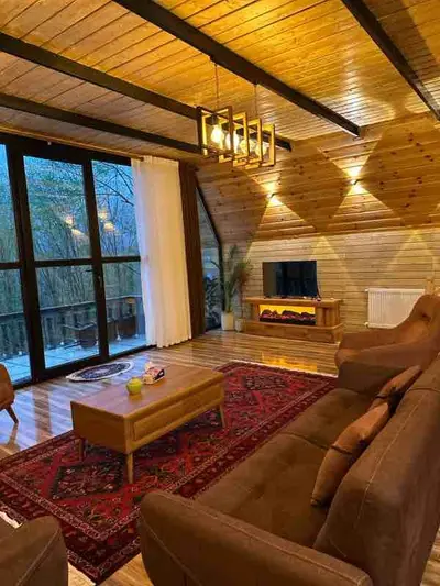 کلبه دوخوابه سوئیسی چوبی زوریخ