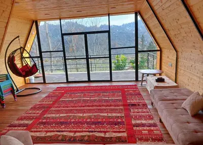 کلبه دوخوابه چوبی شعبانیان