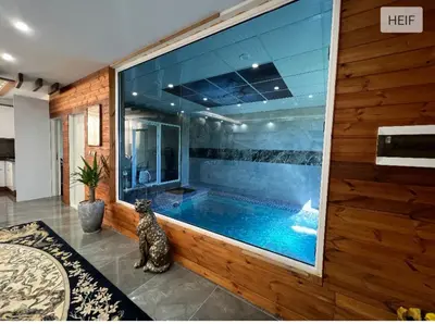 ویلا دو خوابه استخردار آبگرم رامین