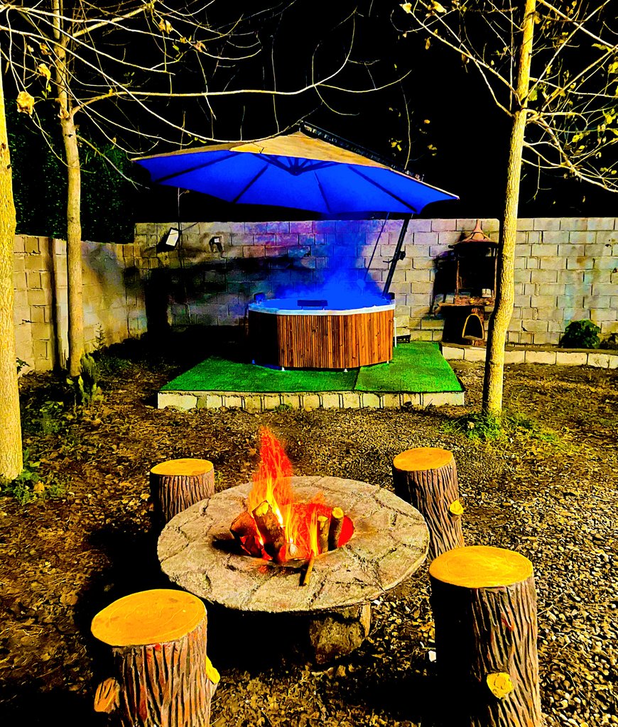 کلبه دوخوابه جنگلی سوئیسی جکوزی دار هاریکا