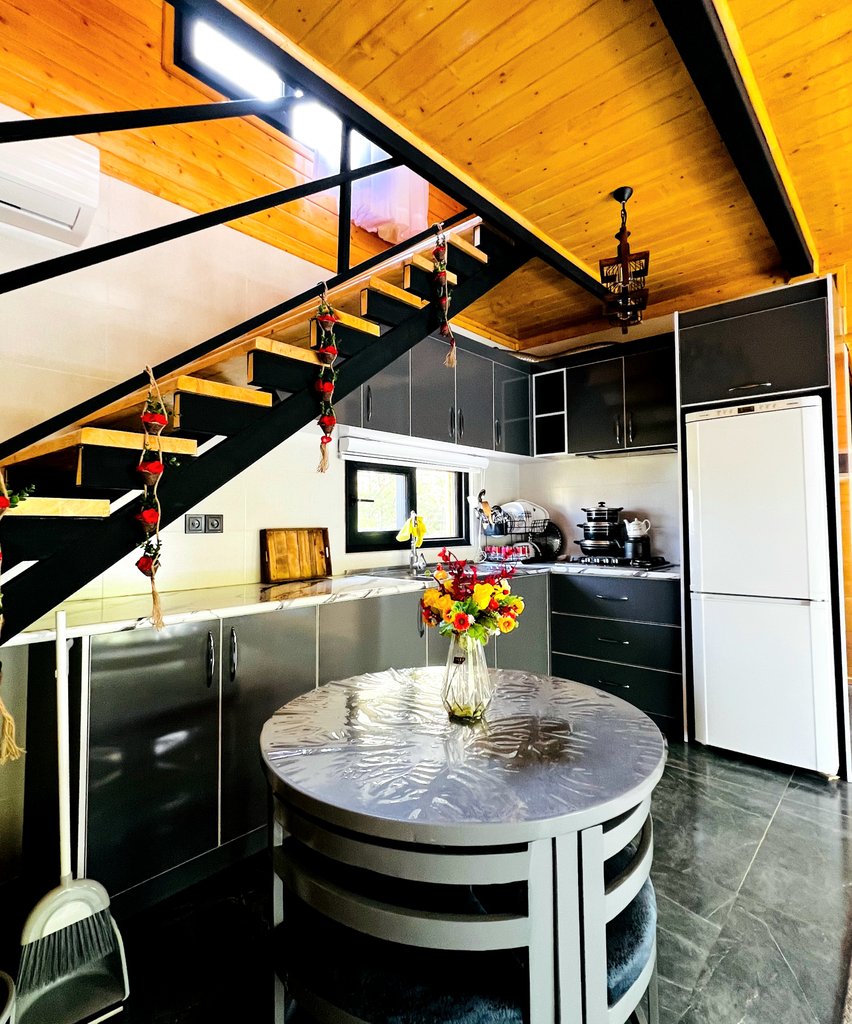 کلبه دوخوابه جنگلی سوئیسی جکوزی دار هاریکا