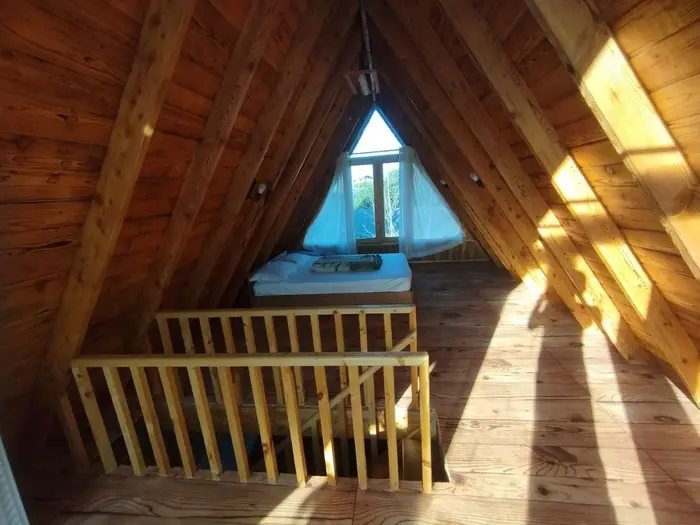 کلبه یک خوابه دوبلکس چوبی ریحان 1