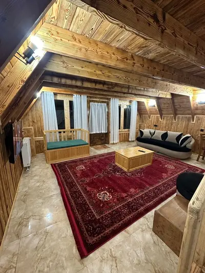 کلبه یک خوابه دوبلکس چوبی ریحان 1