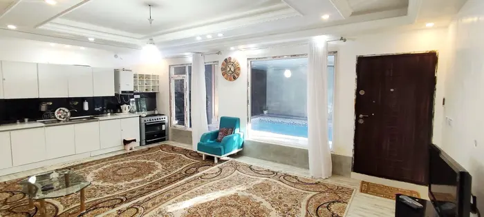 ویلا یک خوابه استخردار آبگرم باغ دهکده خوشنام