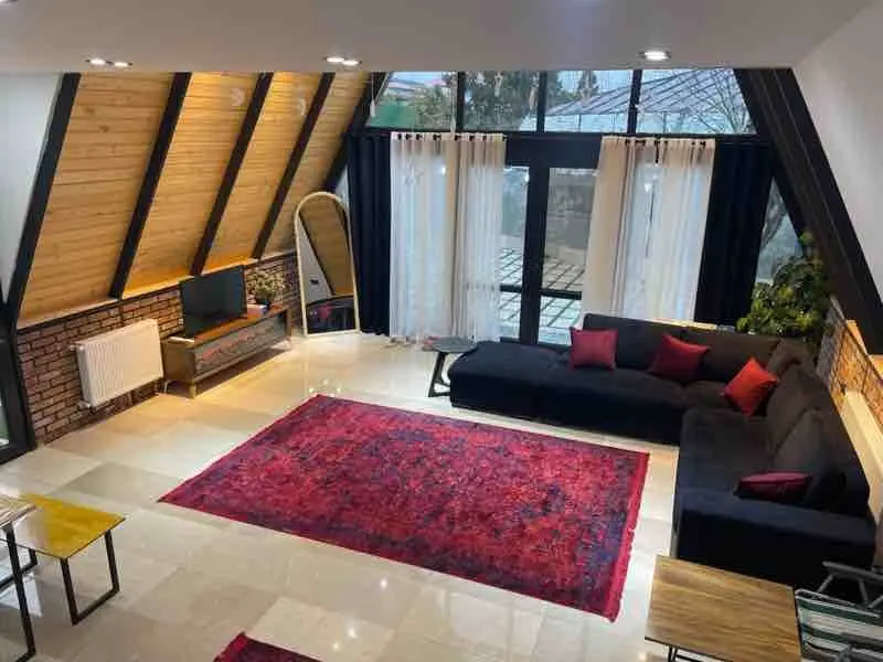 ویلا دوخوابه سوئیسی استخردار آبگرم پناه - انتخاب عنوان تصویر