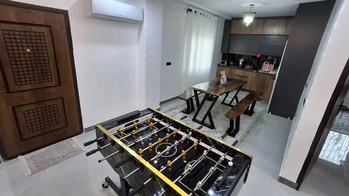 ویلا دوخوابه ساحلی استخردار آبگرم نورا - به تازگی فوتبال دستی نو خریداری شده