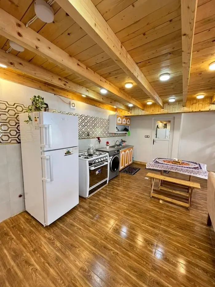 کلبه دوخوابه جنگلی جکوزی دار بارگاه