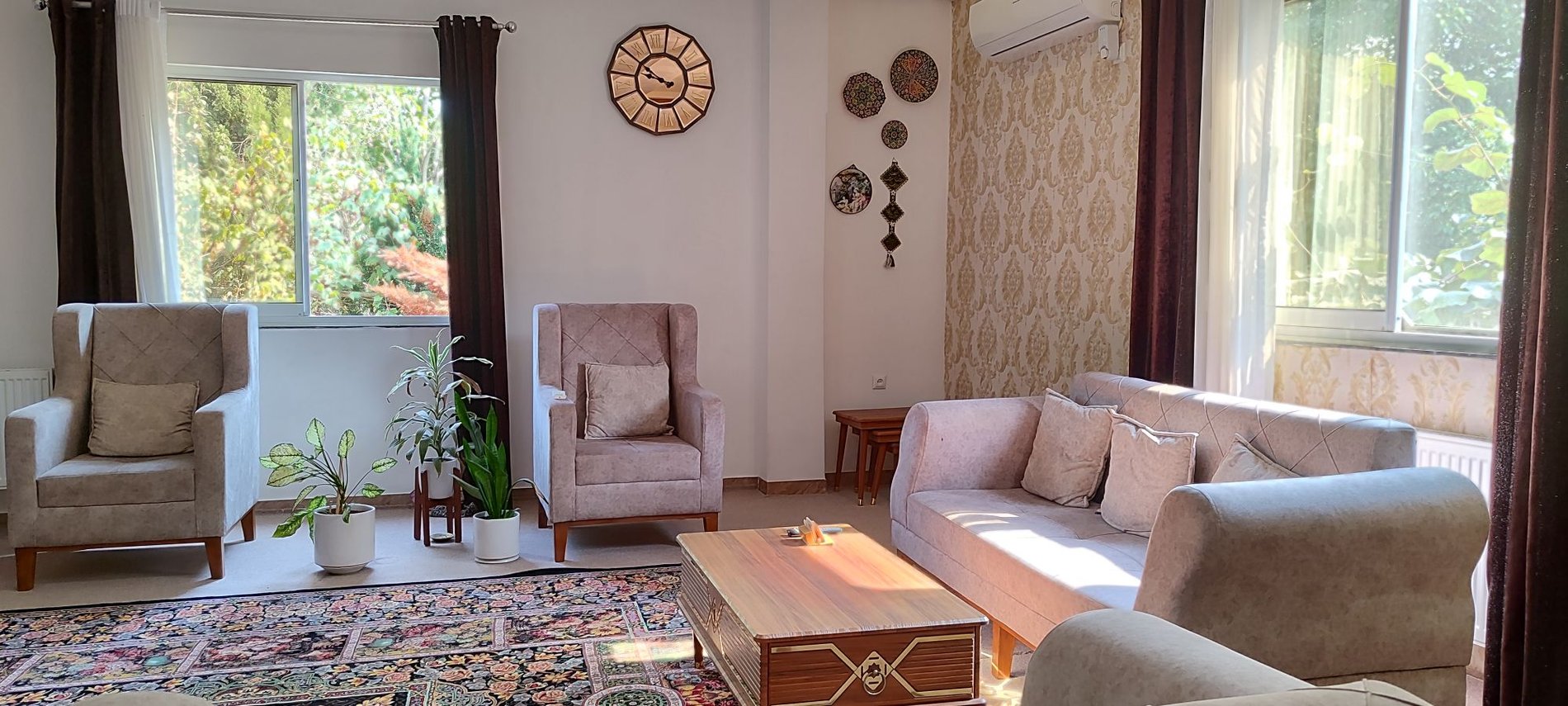 ویلا یک خوابه روستایی باغ زندگی رزرو فقط خانواده