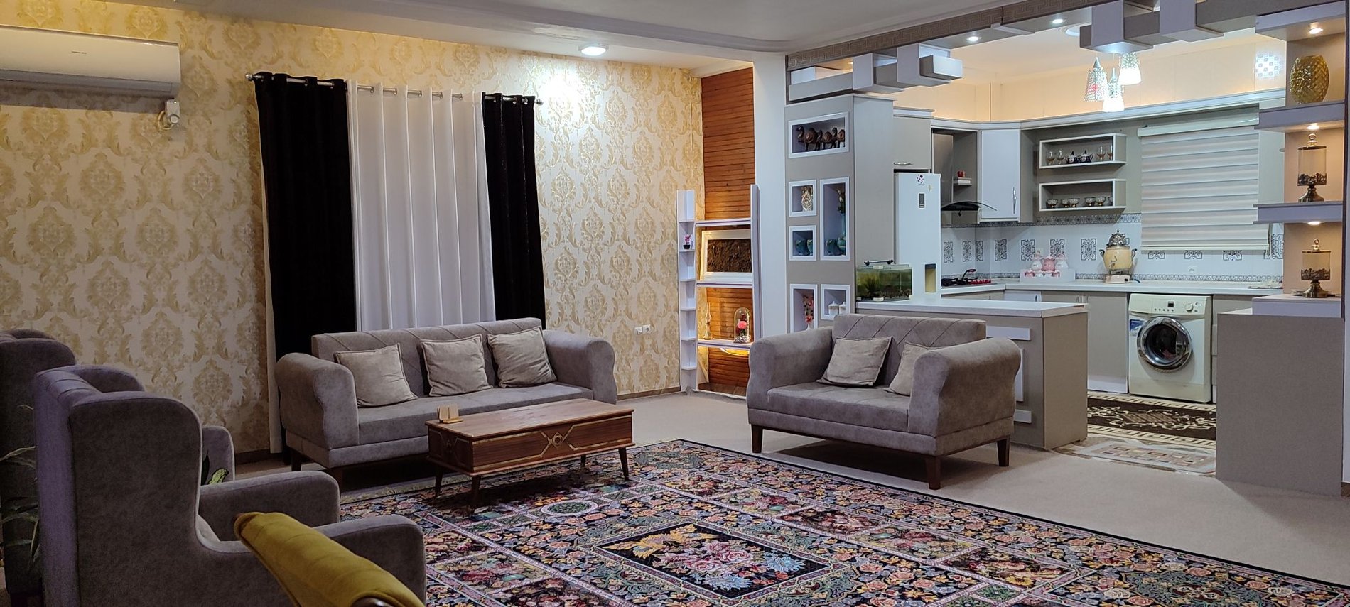 ویلا یک خوابه روستایی باغ زندگی رزرو فقط خانواده