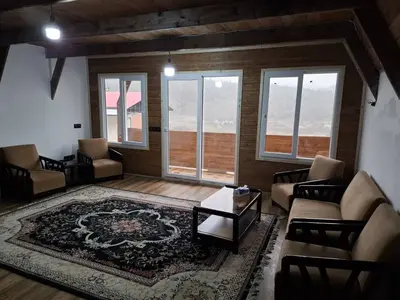 کلبه تریپلکس استخردار آبگرم سوئیسی دوخوابه فضلی