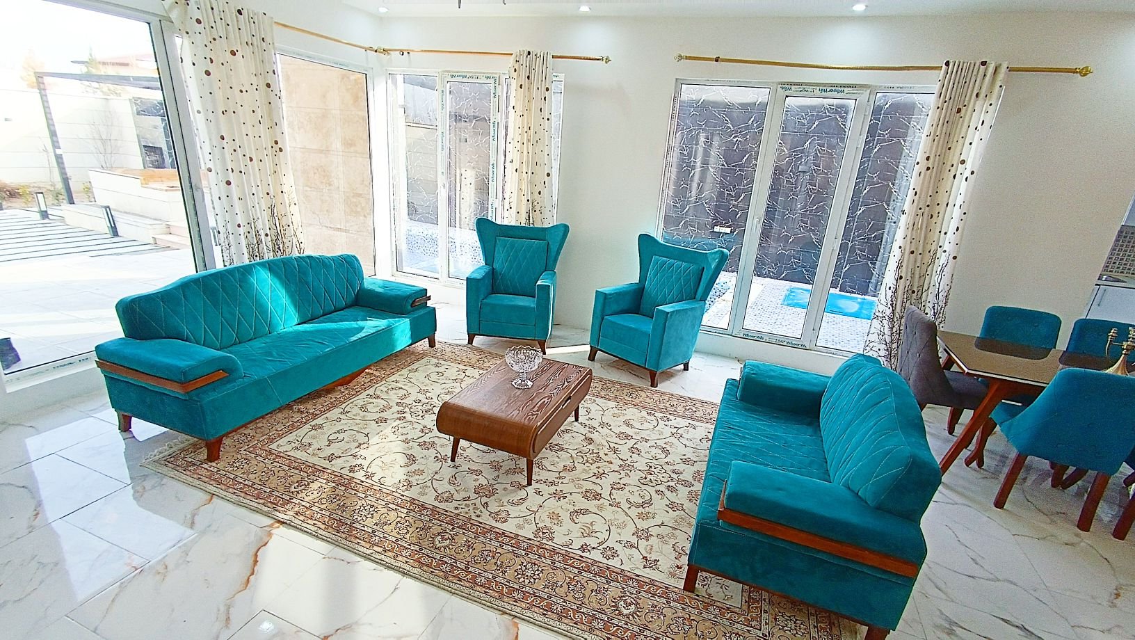 دوخوابه استخردار آبگرم فیروزه 11